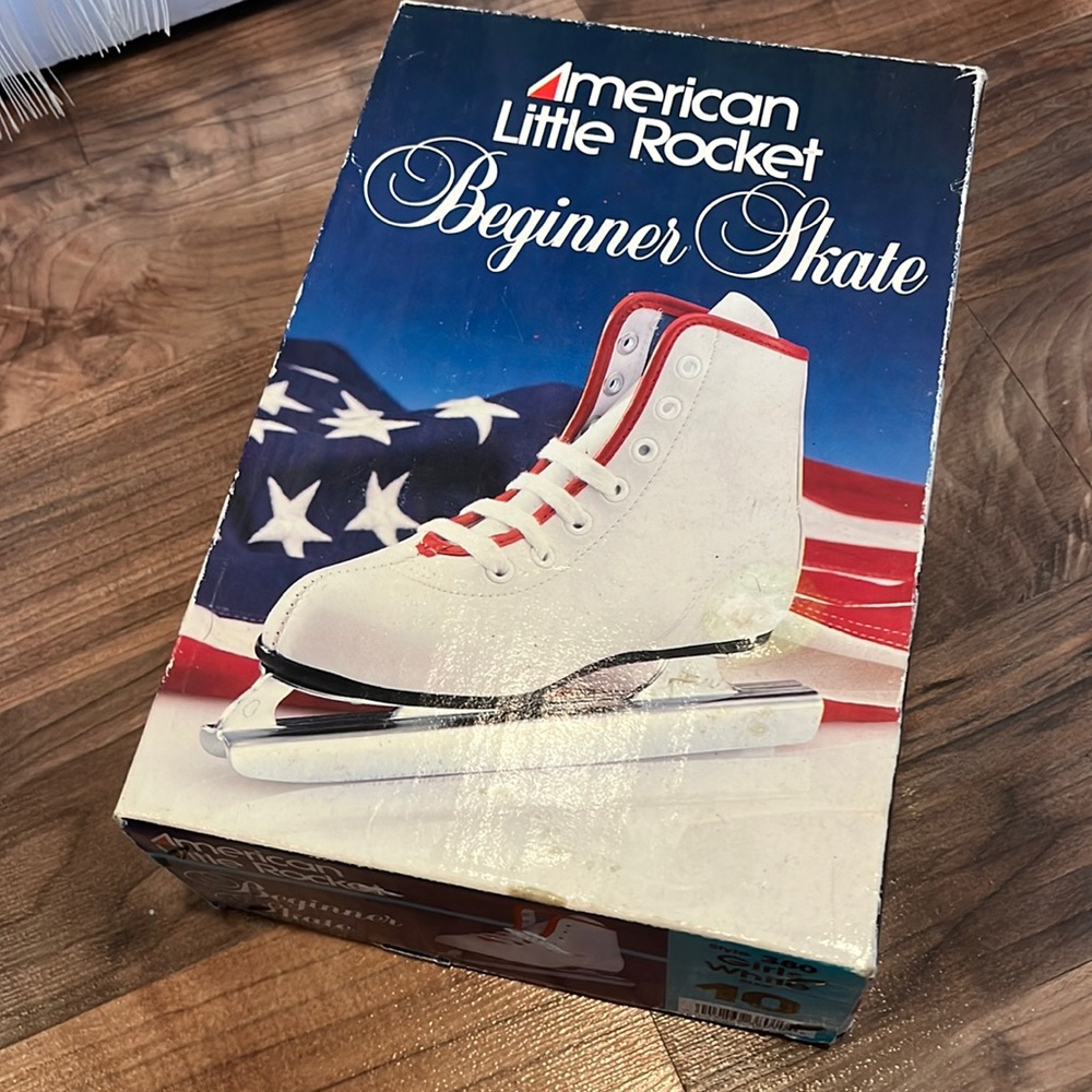 American Little Rocket, Beginner Skate, girl size 10 white